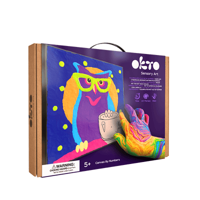 OKTO – Eule Knetset Zum Ausmalen 30*30 Cm | 3D Holzpuzzle - Lama Welt