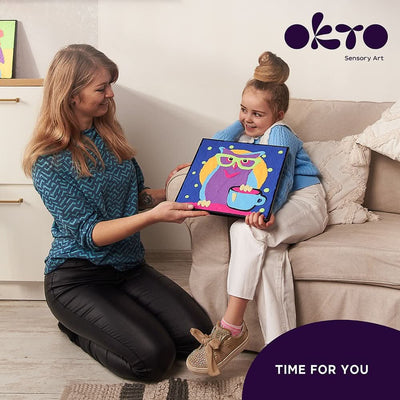 OKTO – Eule Knetset Zum Ausmalen 30*30 Cm | 3D Holzpuzzle - Lama Welt