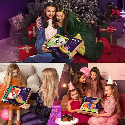 OKTO – Fuchs Knetset Zum Ausmalen 30*30 Cm | 3D Holzpuzzle - Lama Welt