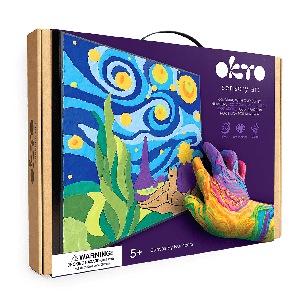 Okto l DIY 3D Malerei Set "Der Kleine Prinz Nacht" | Knet - Art - Lama Welt