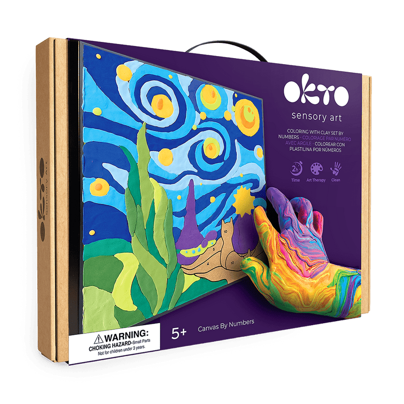 Okto l DIY 3D Malerei Set "Der Kleine Prinz Nacht" | Knet - Art - Lama Welt