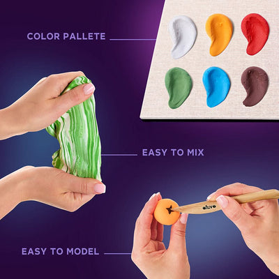 Okto l DIY 3D Malerei Set "Freude" | Knet - Art - Lama Welt