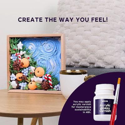 Okto l DIY 3D Malerei Set "Freude" | Knet - Art - Lama Welt