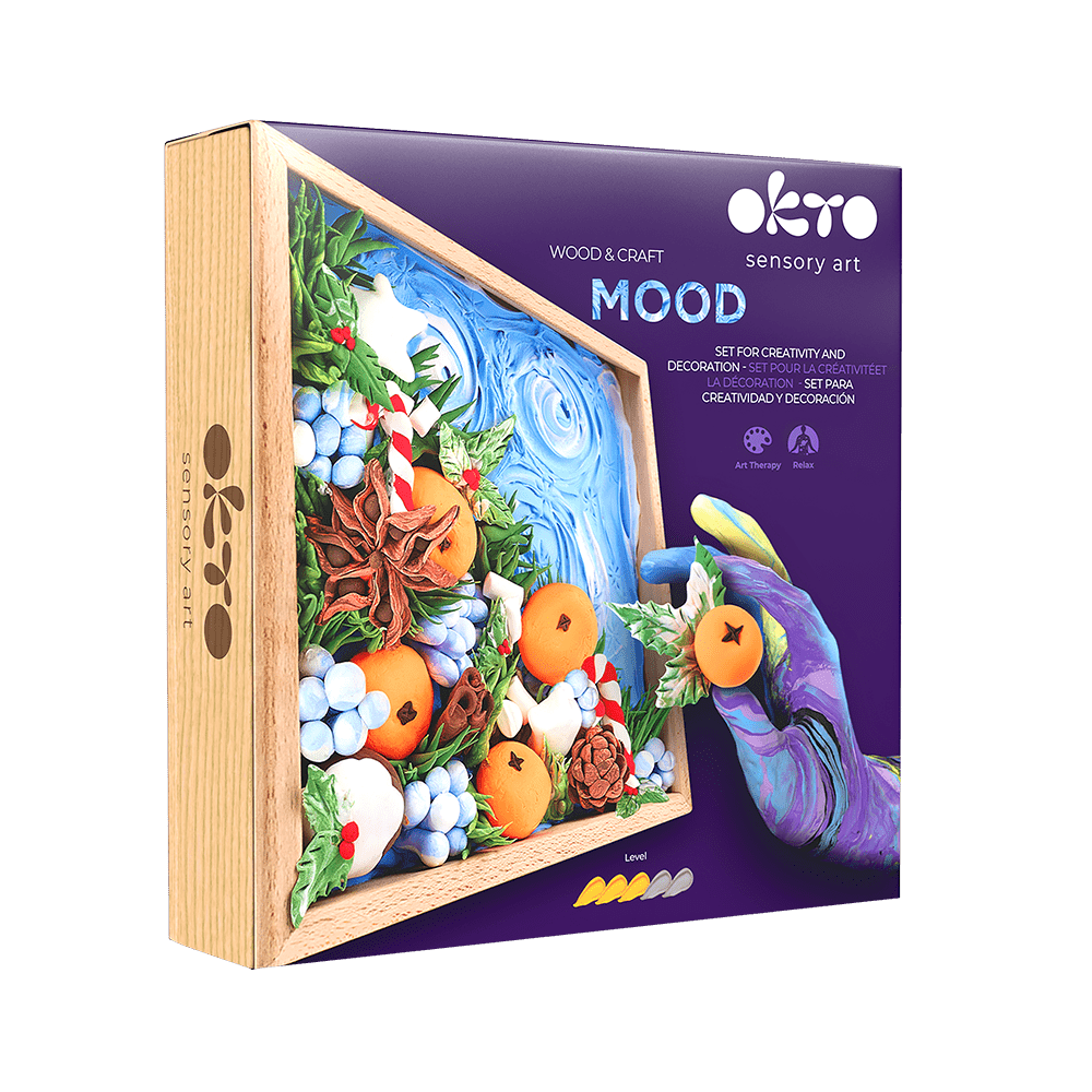 Okto l DIY 3D Malerei Set "Freude" | Knet - Art - Lama Welt