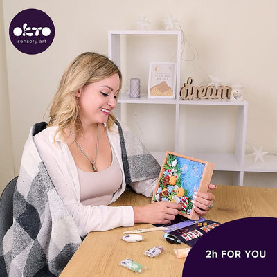 Okto l DIY 3D Malerei Set "Freude" | Knet - Art - Lama Welt