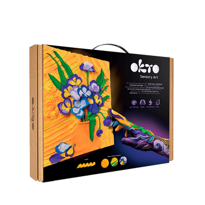 Okto l DIY 3D Malerei Set ”Irisblumen” | Knet - Art - Lama Welt