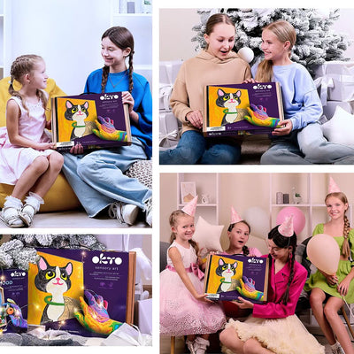 Okto l DIY 3D Malerei Set "Katze" | Knet - Art - Lama Welt