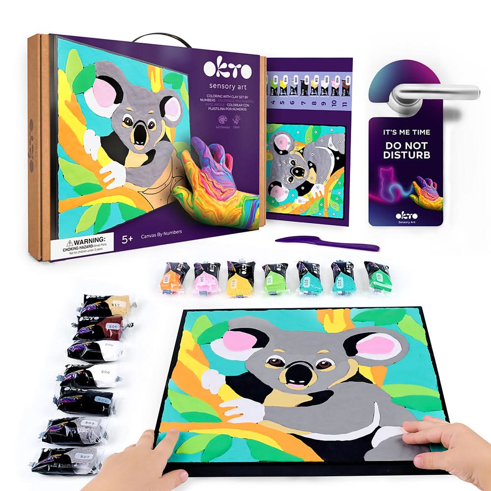 Okto l DIY 3D Malerei Set "Koala" | Knet - Art - Lama Welt