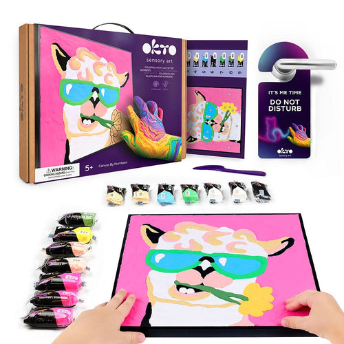 Okto l DIY 3D Malerei Set "Lama" | Knet - Art - Lama Welt