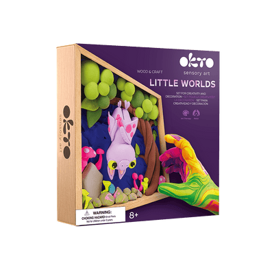 Okto l DIY 3D Malerei Set "Little Worlds Bat" | Knet - Art - Lama Welt