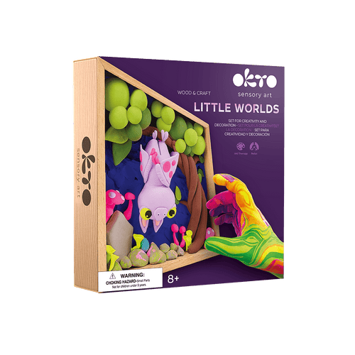 Okto l DIY 3D Malerei Set "Little Worlds Bat" | Knet - Art - Lama Welt