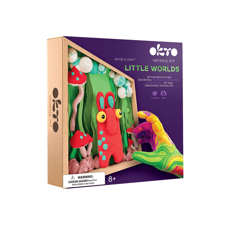Okto l DIY 3D Malerei Set "Little Worlds Troll" | Knet - Art - Lama Welt