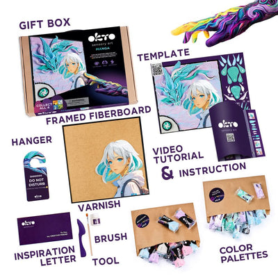 Okto l DIY 3D Malerei Set "Manga Air" | Knet - Art - Lama Welt