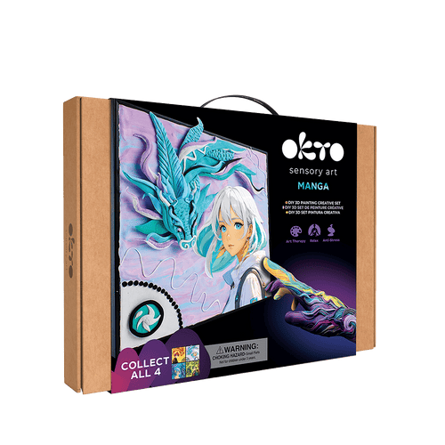Okto l DIY 3D Malerei Set "Manga Air" | Knet - Art - Lama Welt