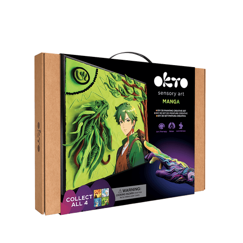 Okto l DIY 3D Malerei Set "Manga Earth" | Knet - Art - Lama Welt
