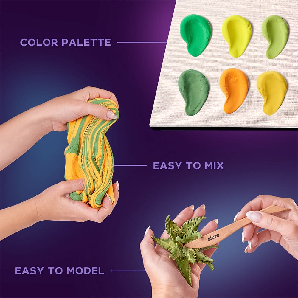 OKTO – Sukkulenten Energie | 3D Holzpuzzle - Lama Welt