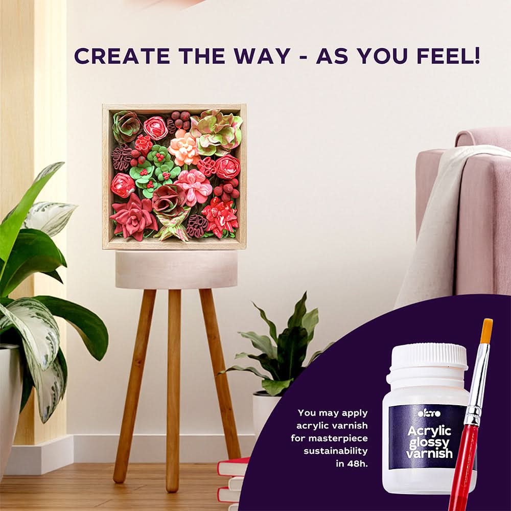 OKTO – Sukkulenten Leidenschaft | 3D Holzpuzzle - Lama Welt