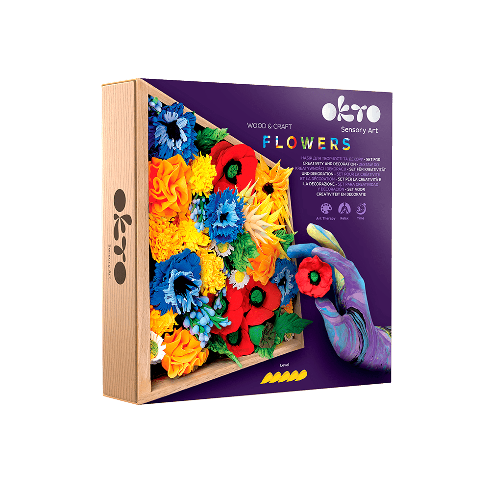 OKTO – Wood&Craft Diy Blumen Tm Okto 21*21 Cm Freiheit | 3D Holzpuzzle - Lama Welt