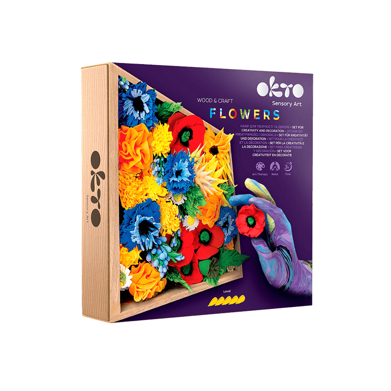 OKTO – Wood&Craft Diy Blumen Tm Okto 21*21 Cm Freiheit | 3D Holzpuzzle - Lama Welt