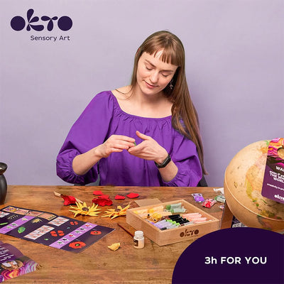 OKTO – Wood&Craft Diy Blumen Tm Okto 21*21 Cm Freiheit | 3D Holzpuzzle - Lama Welt