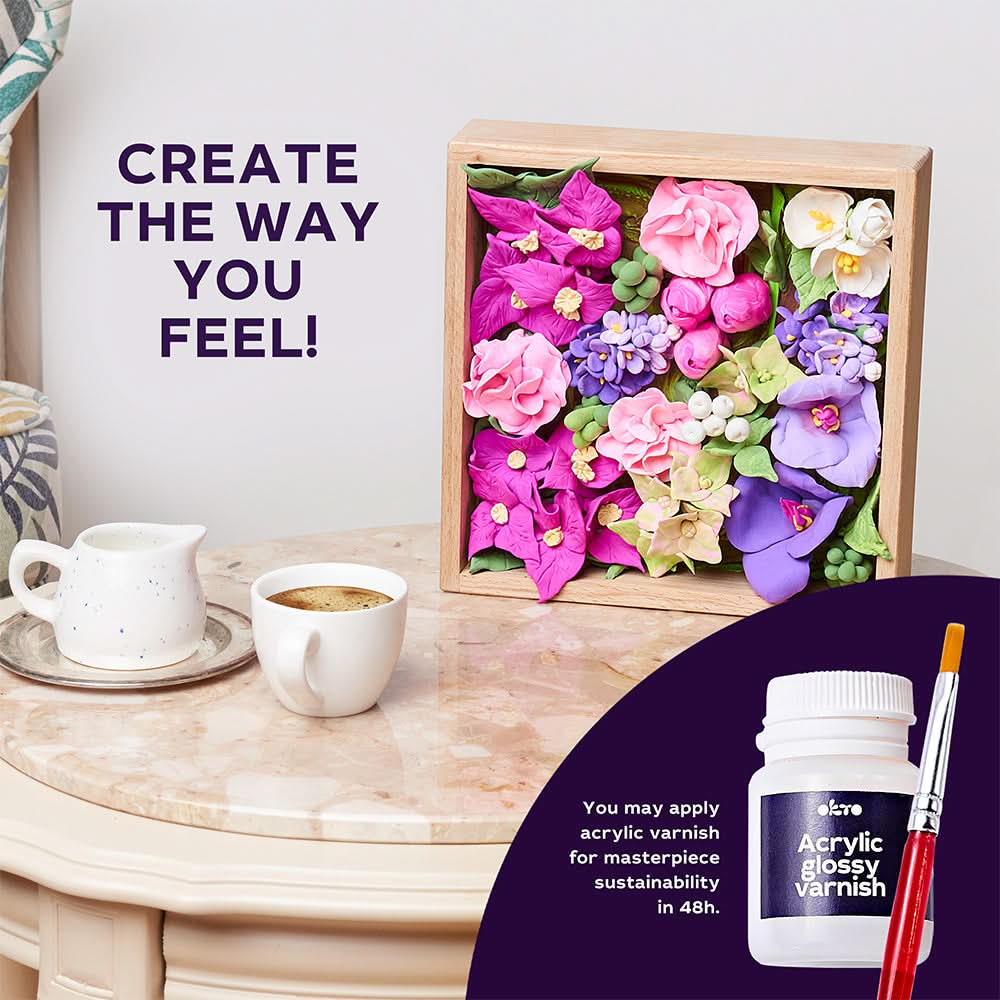 OKTO – Wood&Craft Diy Blumen Tm Okto 21*21 Cm Inspiration | 3D Holzpuzzle - Lama Welt