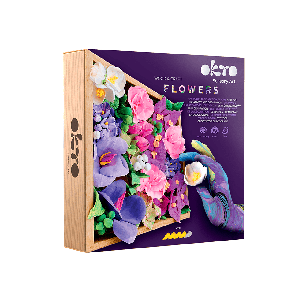 OKTO – Wood&Craft Diy Blumen Tm Okto 21*21 Cm Inspiration | 3D Holzpuzzle - Lama Welt