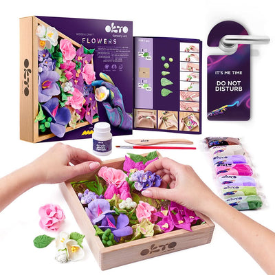 OKTO – Wood&Craft Diy Blumen Tm Okto 21*21 Cm Inspiration | 3D Holzpuzzle - Lama Welt