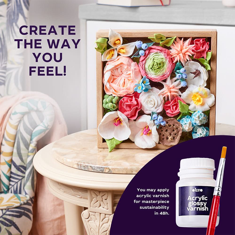 OKTO – Wood&Craft Diy Blumen Tm Okto 21*21 Cm Romantik | 3D Holzpuzzle - Lama Welt