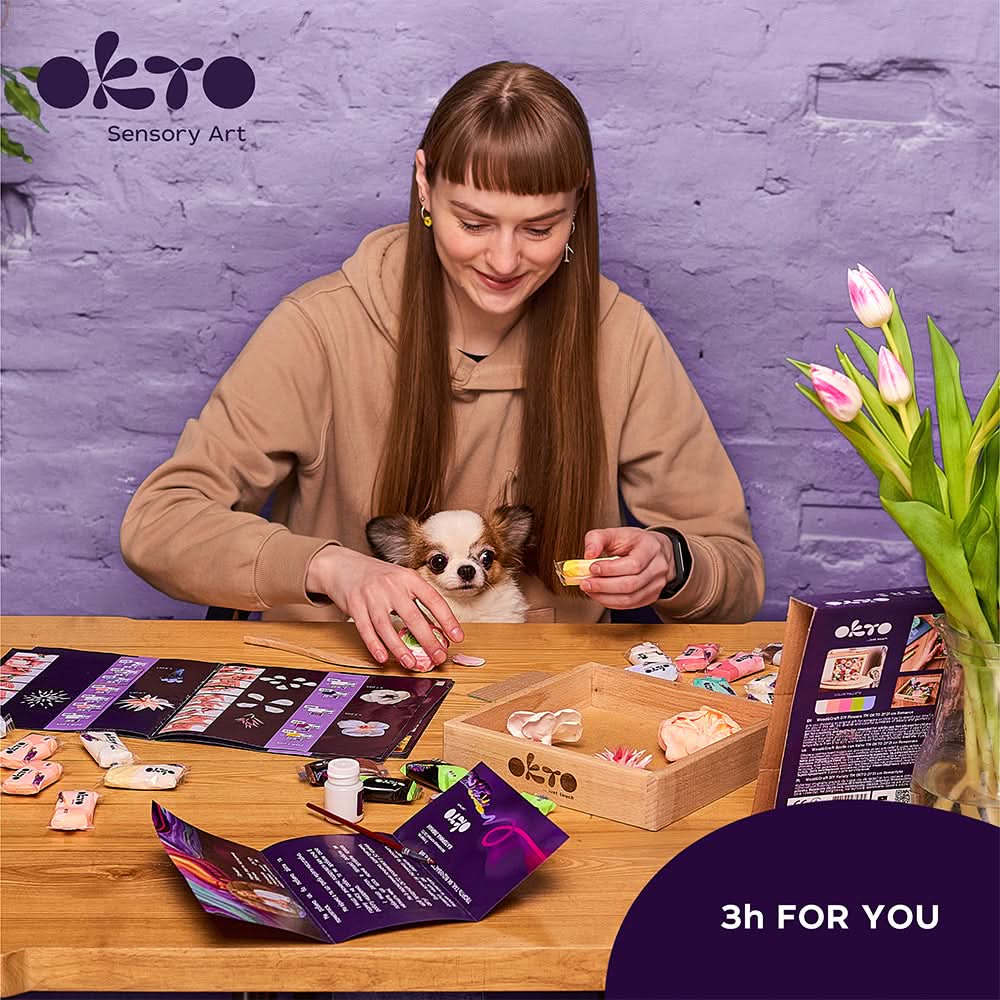 OKTO – Wood&Craft Diy Blumen Tm Okto 21*21 Cm Romantik | 3D Holzpuzzle - Lama Welt