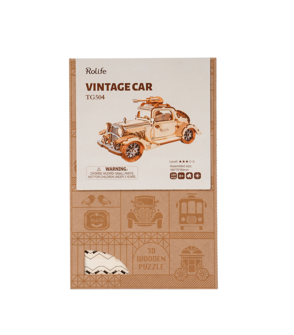 Robotime – Oldtimer | 3D Holzpuzzle