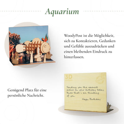 Postkarte “Aquarium” - Lama Welt