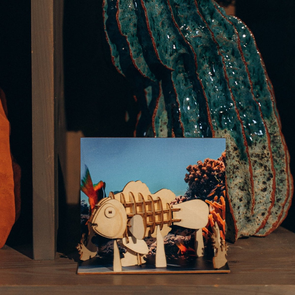 Postkarte “Aquarium” - Lama Welt