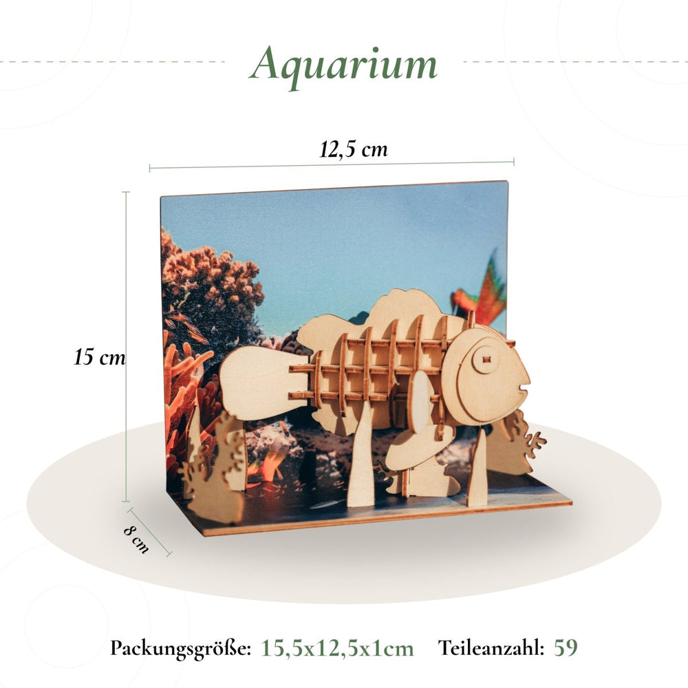 Postkarte “Aquarium” - Lama Welt