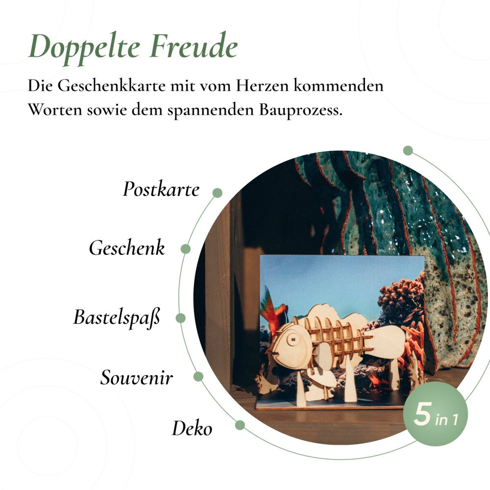 Postkarte “Aquarium” - Lama Welt