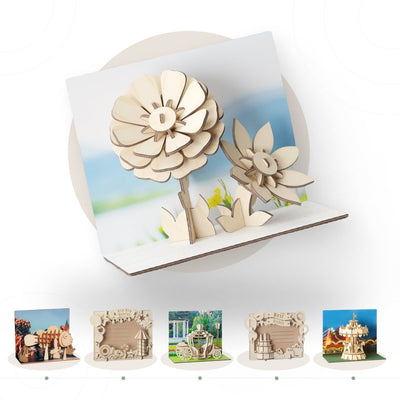 Postkarte “Lovely flower” - Lama Welt