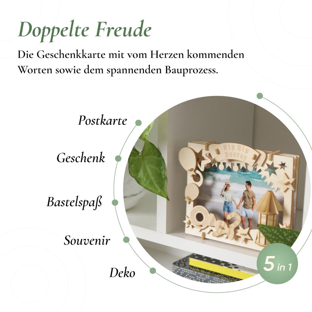 Postkarte “Party popper” - Lama Welt