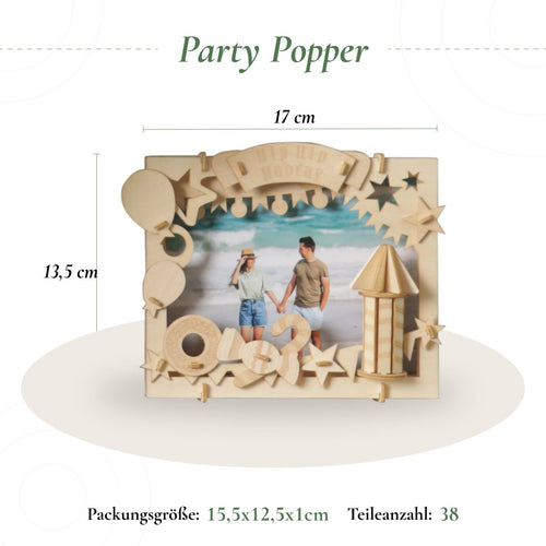 Postkarte “Party popper” - Lama Welt