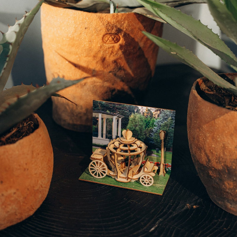 Postkarte “Romantic voyage” - Lama Welt