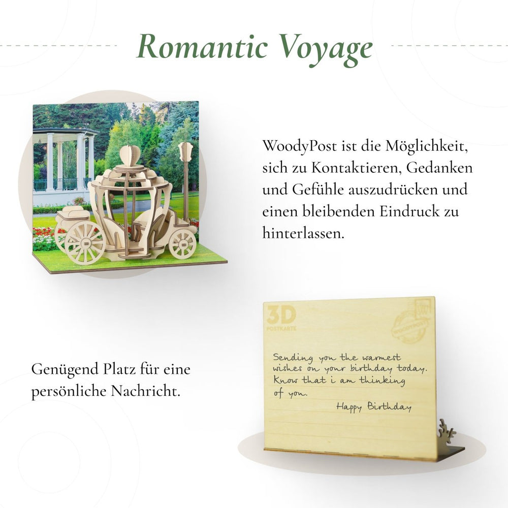 Postkarte “Romantic voyage” - Lama Welt
