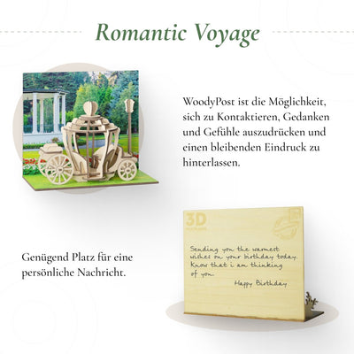 Postkarte “Romantic voyage” - Lama Welt