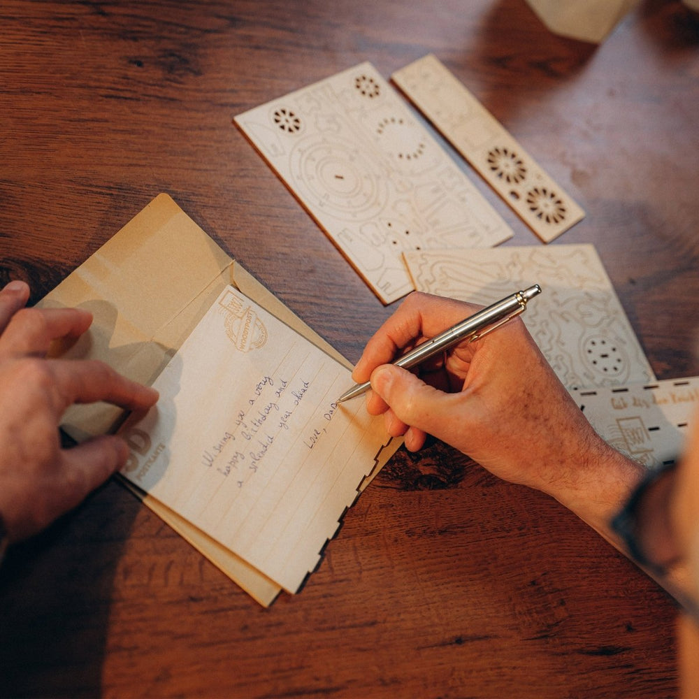 Postkarte “Romantic voyage” - Lama Welt