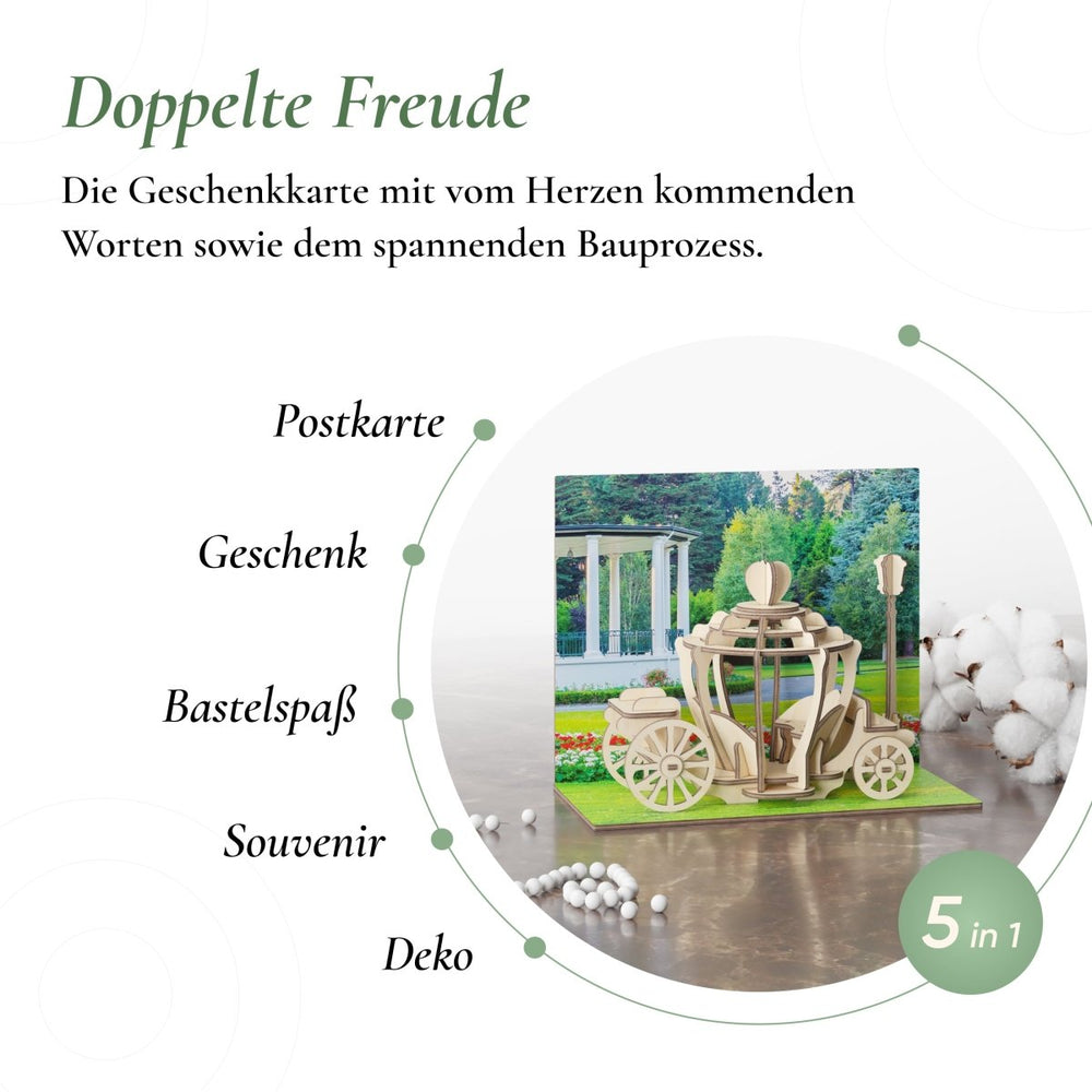 Postkarte “Romantic voyage” - Lama Welt