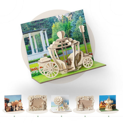 Postkarte “Romantic voyage” - Lama Welt