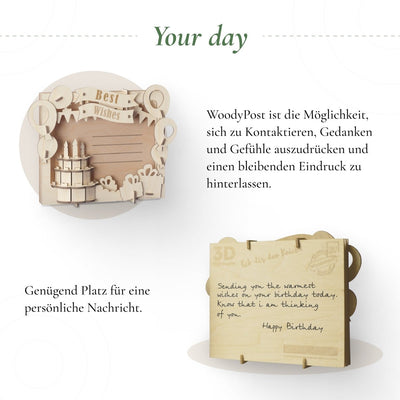 Postkarte “Your day” - Lama Welt