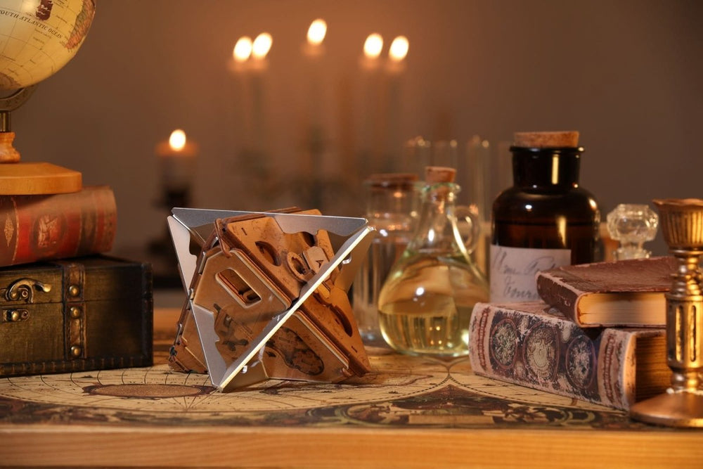 Potato – Antigravitations - Box – Metallversion | 3D Holzpuzzle - Lama Welt