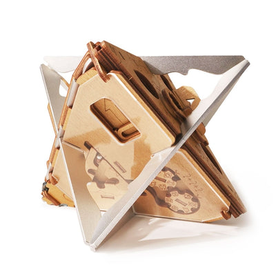 Potato – Antigravitations - Box – Metallversion | 3D Holzpuzzle - Lama Welt