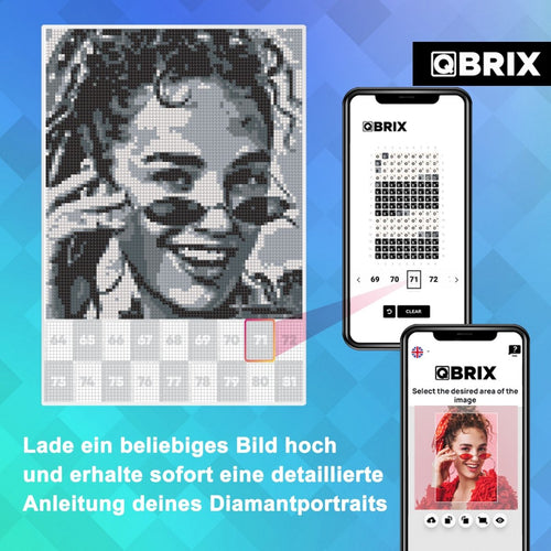 Qbrix – Qbrix Diamant - Fotomosaik Original | 3D Holzpuzzle - Lama Welt