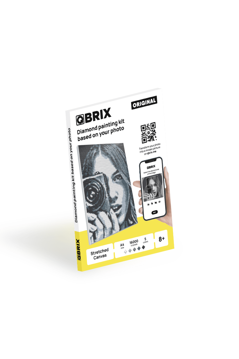 Qbrix – Qbrix Diamant - Fotomosaik Original | 3D Holzpuzzle - Lama Welt