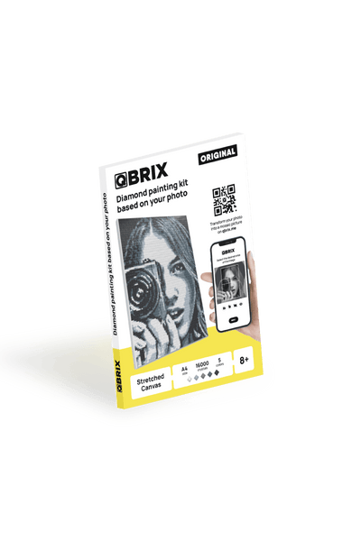 Qbrix – Qbrix Diamant - Fotomosaik Original | 3D Holzpuzzle - Lama Welt