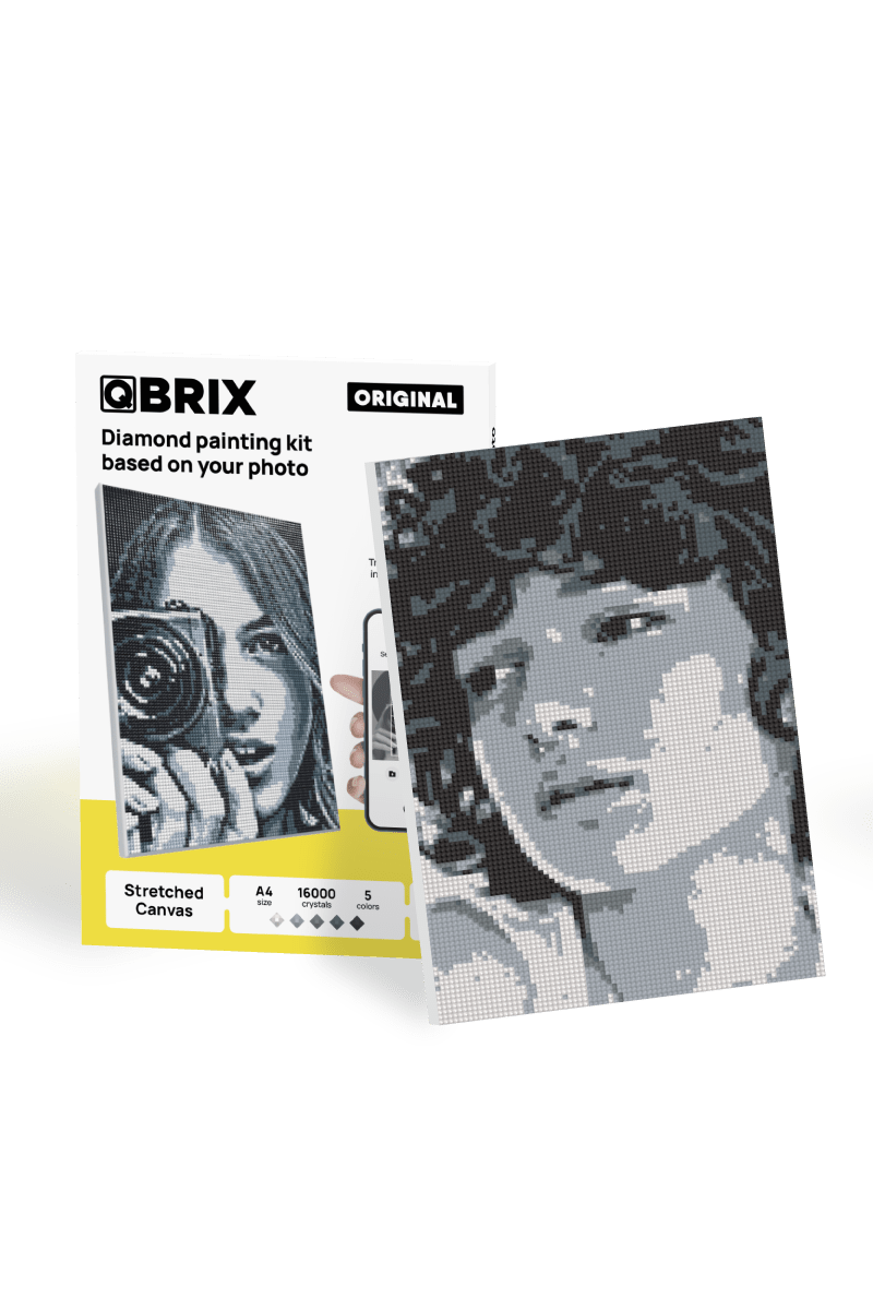 Qbrix – Qbrix Diamant - Fotomosaik Original | 3D Holzpuzzle - Lama Welt